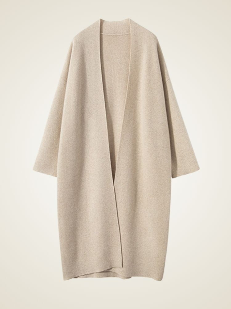 Alix - Open-Front Cashmere Coat
