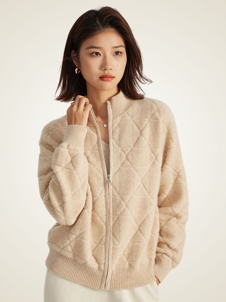 Nya -  Zip-Up Cashmere Jacket