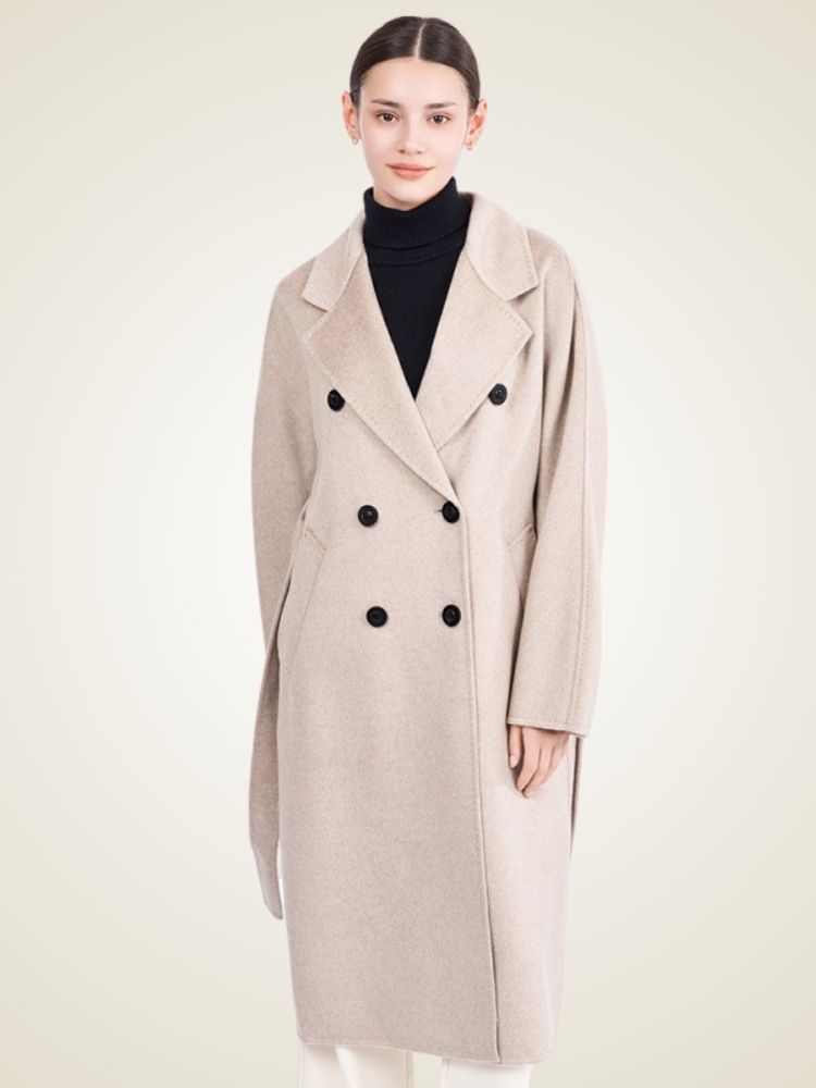 Ayana - Double-Breasted Cashmere Coat