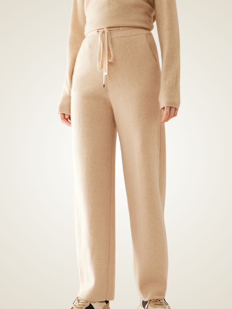 Brienna - High Waist Cashmere Sweat Pants