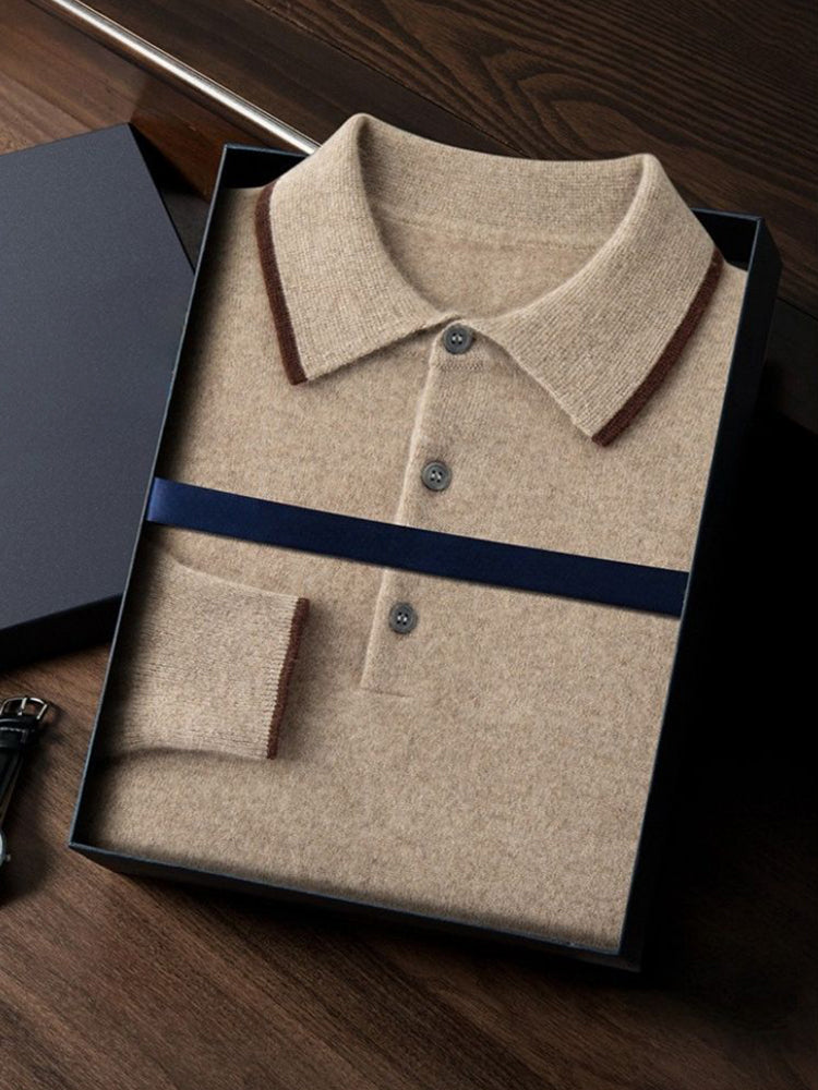 Clifford - Cashmere Polo Sweater