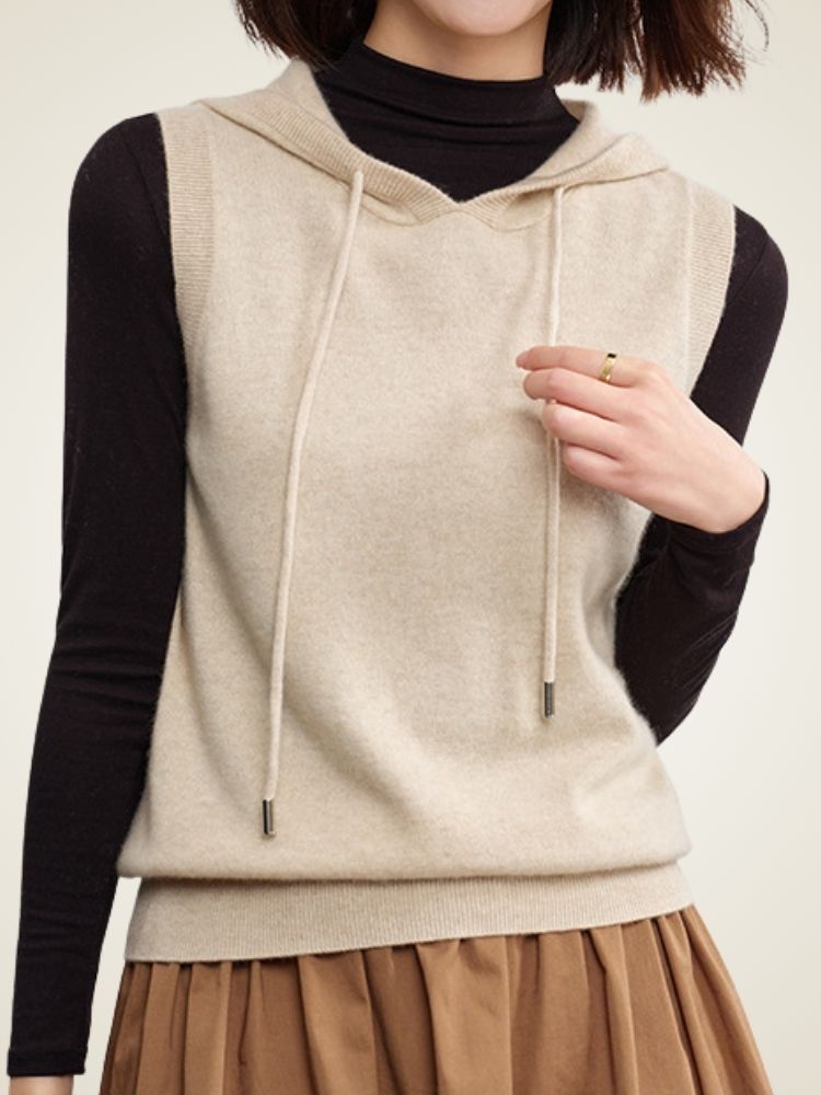 Bellamy - Hooded Cashmere Vest