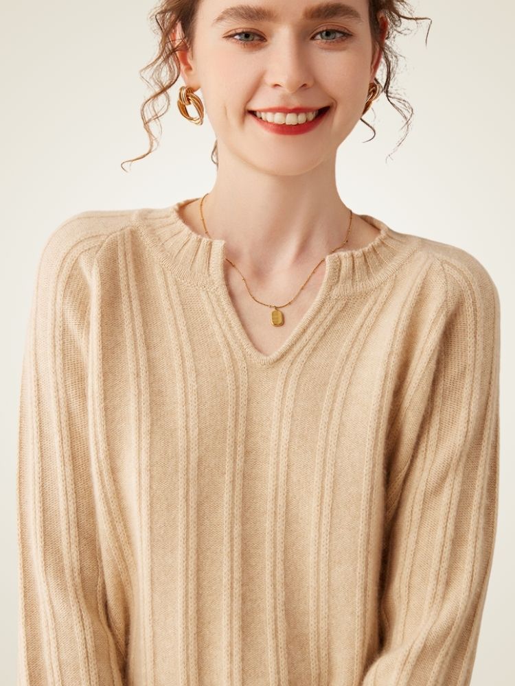 Arelia - Ribbed Cashmere Sweater