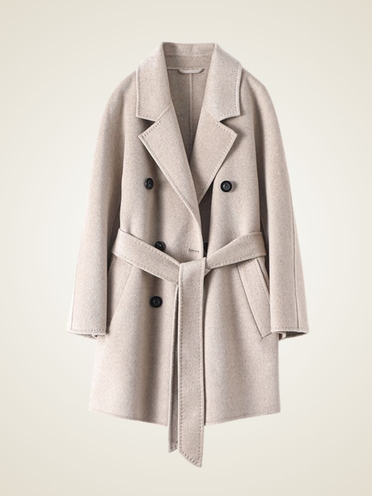 Delara - Double-Breasted Cashmere Coat
