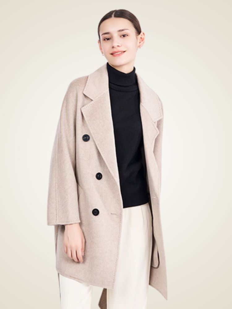 Delara - Double-Breasted Cashmere Coat