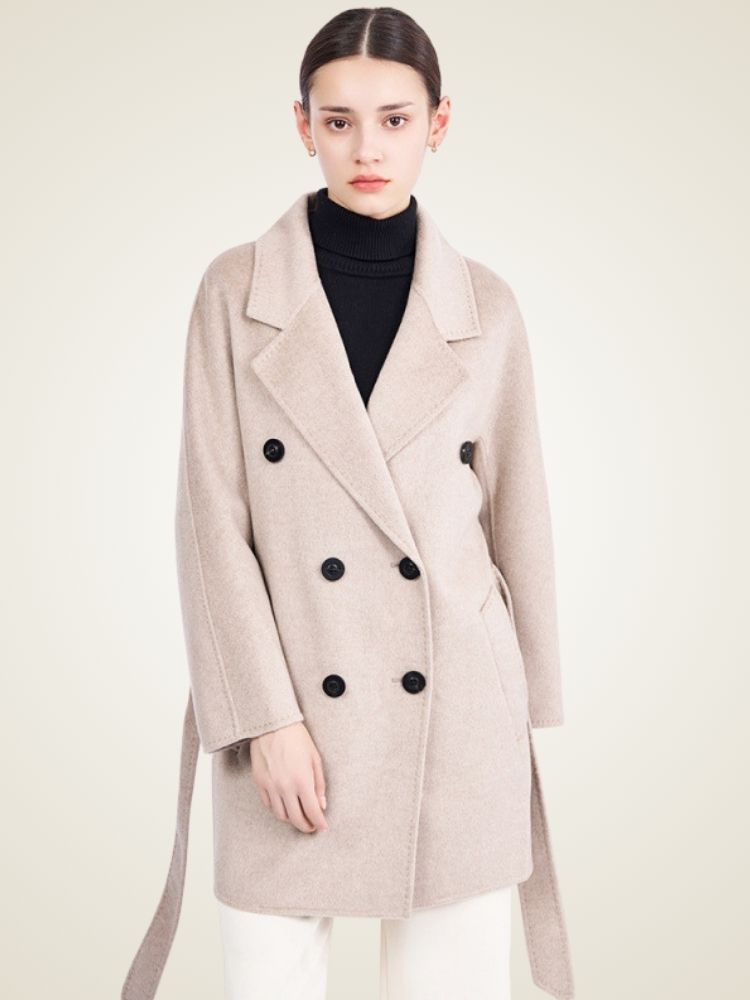 Delara - Double-Breasted Cashmere Coat