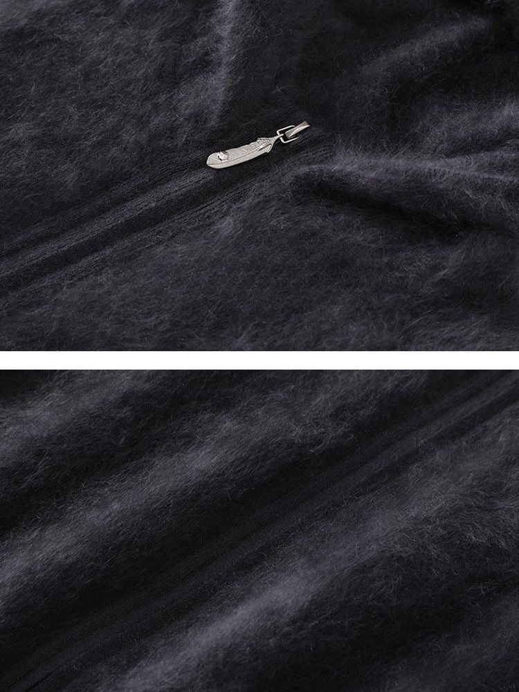 Kae - Cashmere Zip-Up Hoodie Cardigan