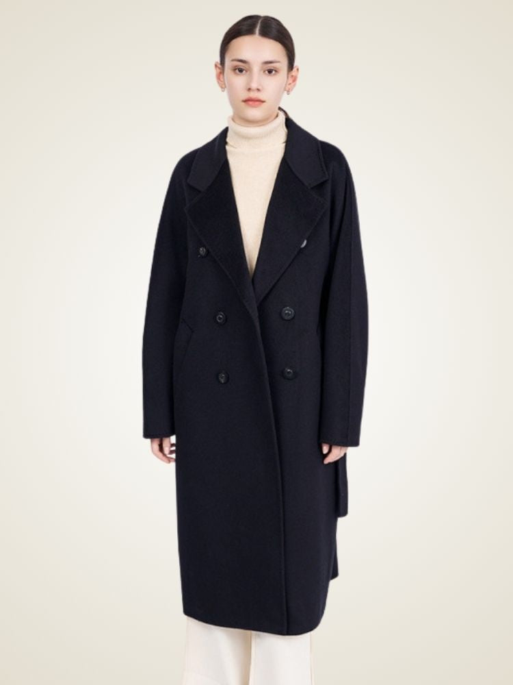 Ayana - Double-Breasted Cashmere Coat