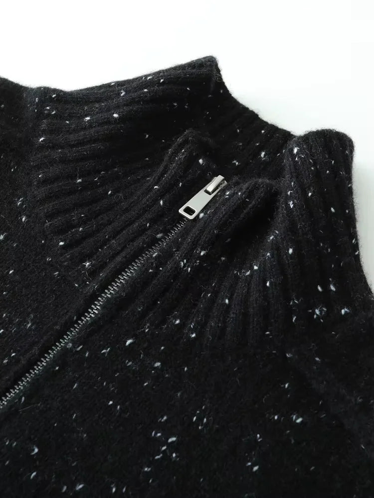 Liv - Zip Cashmere Cardigan