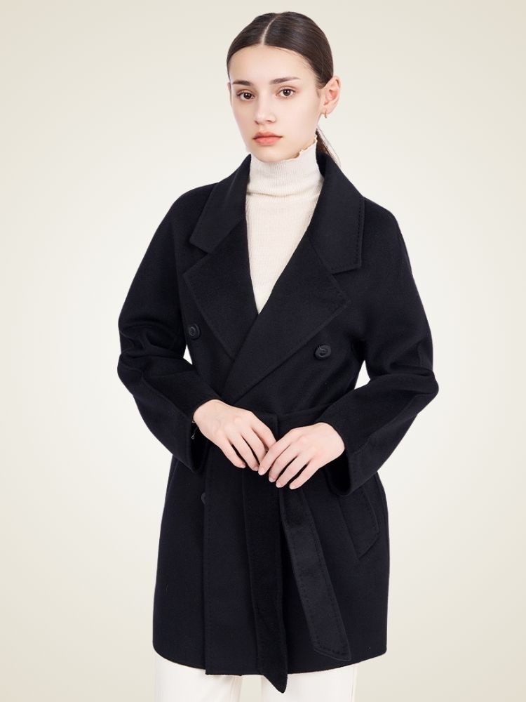 Delara - Double-Breasted Cashmere Coat