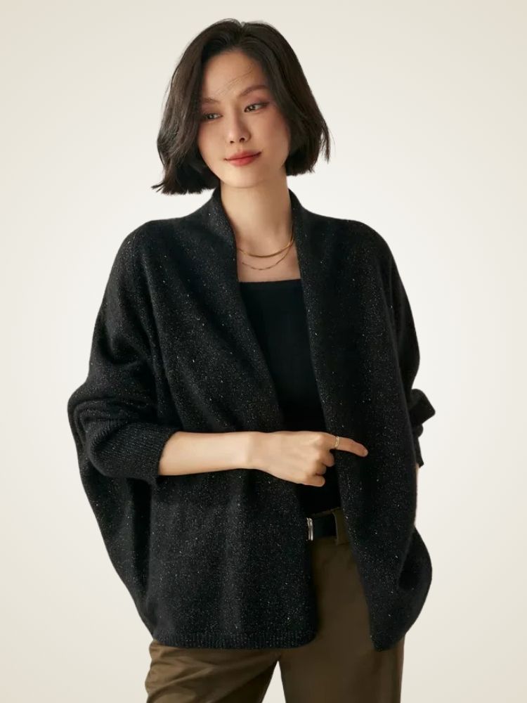 Zoey - Open Front Cashmere Cardigan