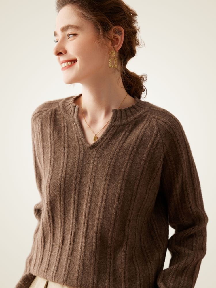 Arelia - Ribbed Cashmere Sweater