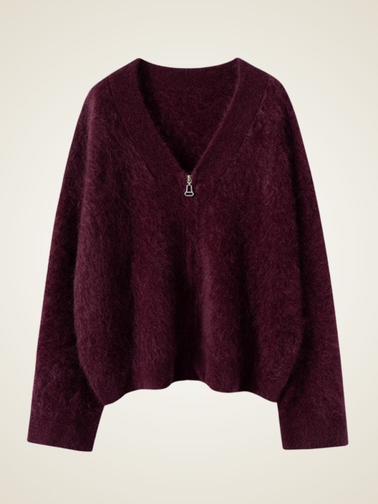 Neyla - Zip-Up Cashmere Cardigan