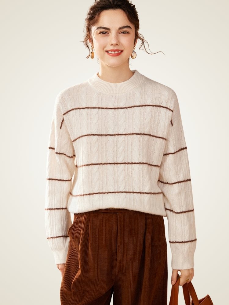 Olevia - Cable-Knit Cashmere Sweater