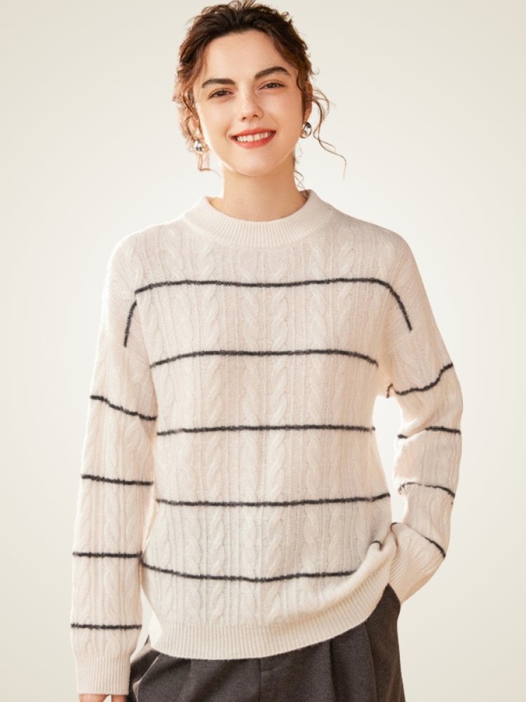 Olevia - Cable-Knit Cashmere Sweater