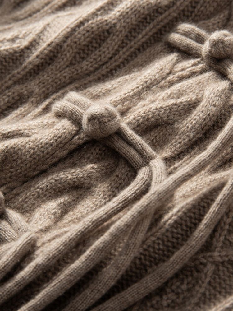 Azelis - Cable-Knit Cashmere Cardigan