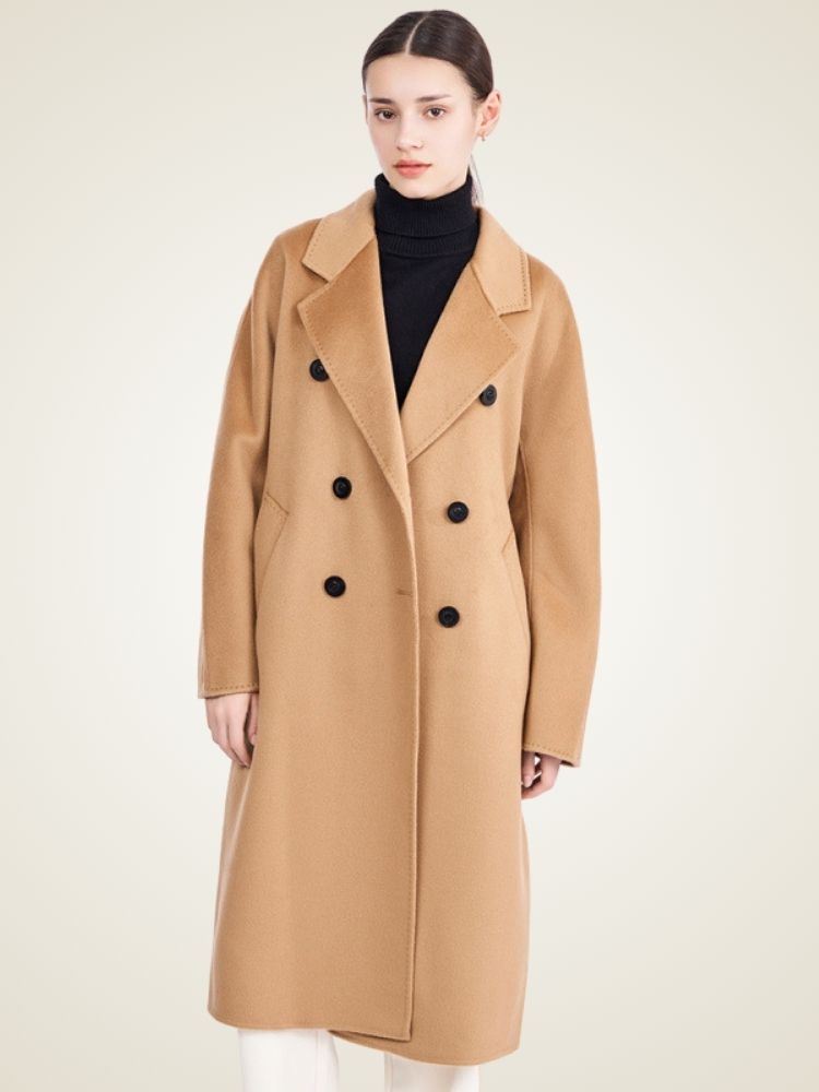 Ayana - Double-Breasted Cashmere Coat