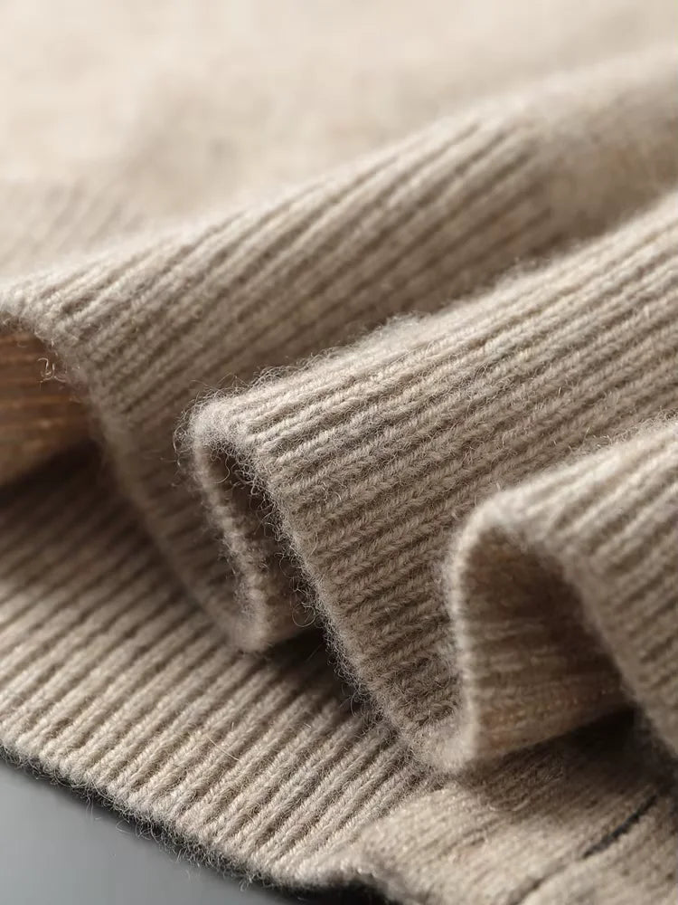 Cooper - Bomber Collar Cashmere Cardigan