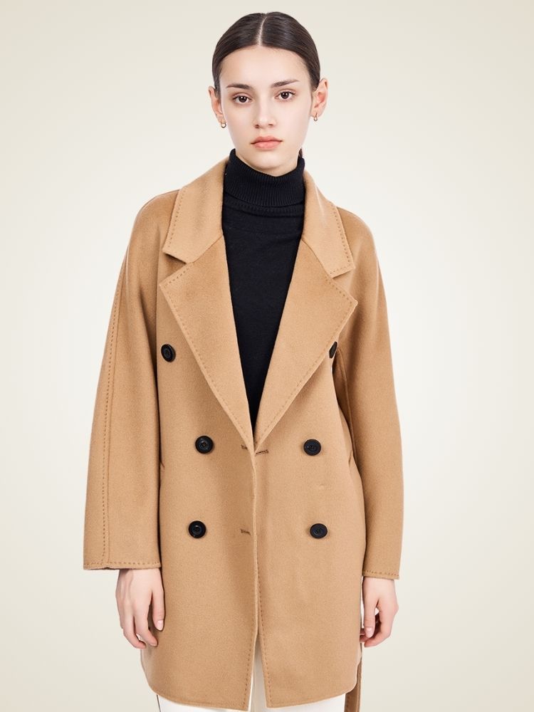 Delara - Double-Breasted Cashmere Coat