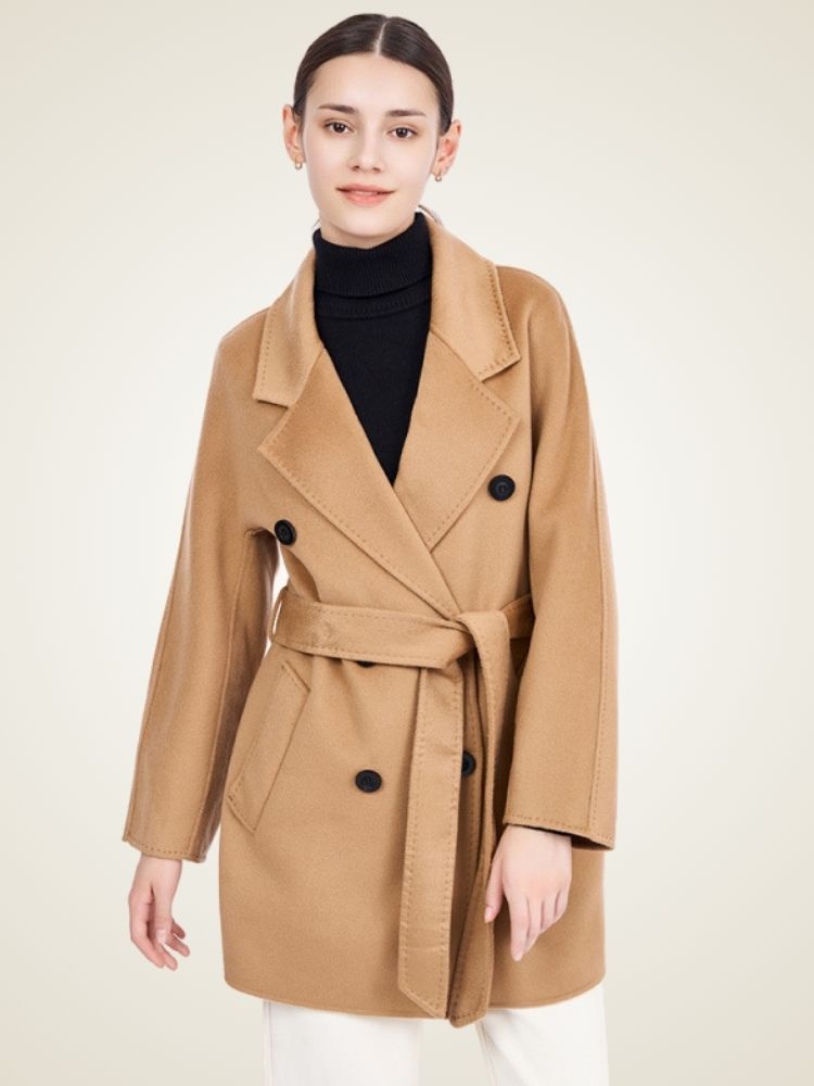 Delara - Double-Breasted Cashmere Coat