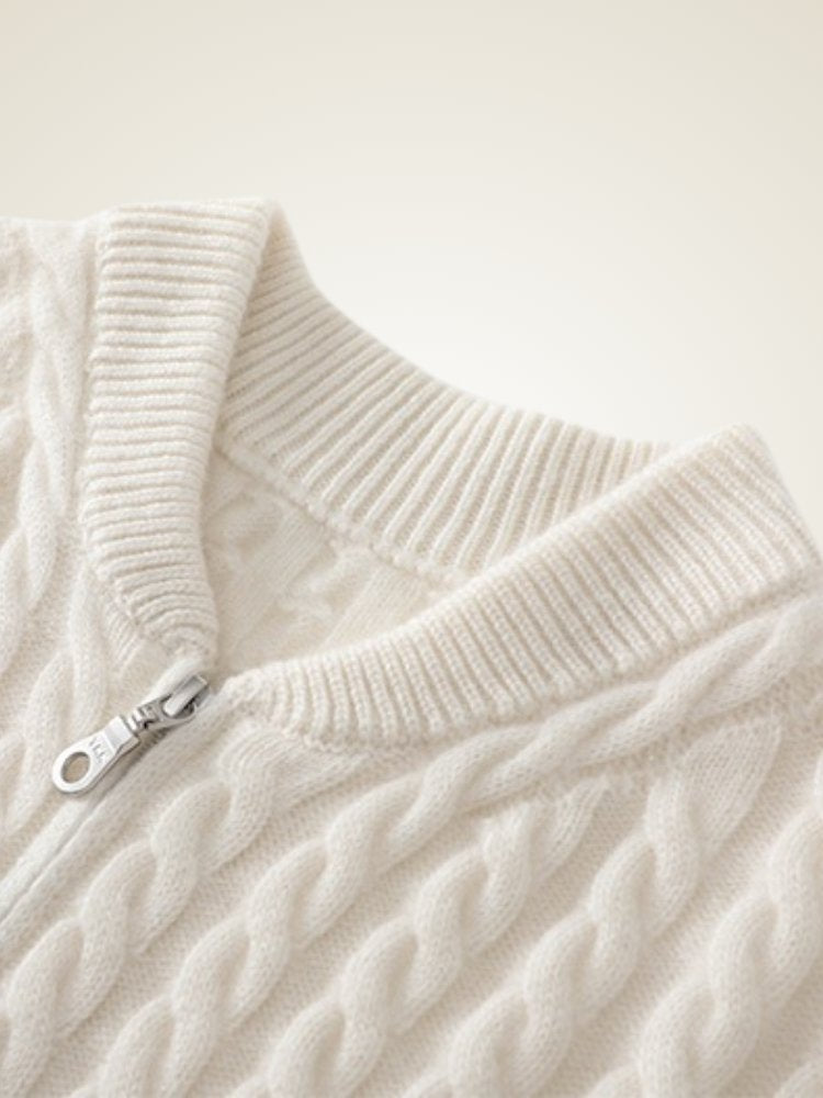 Kaelira - Zip Cashmere Cardigan