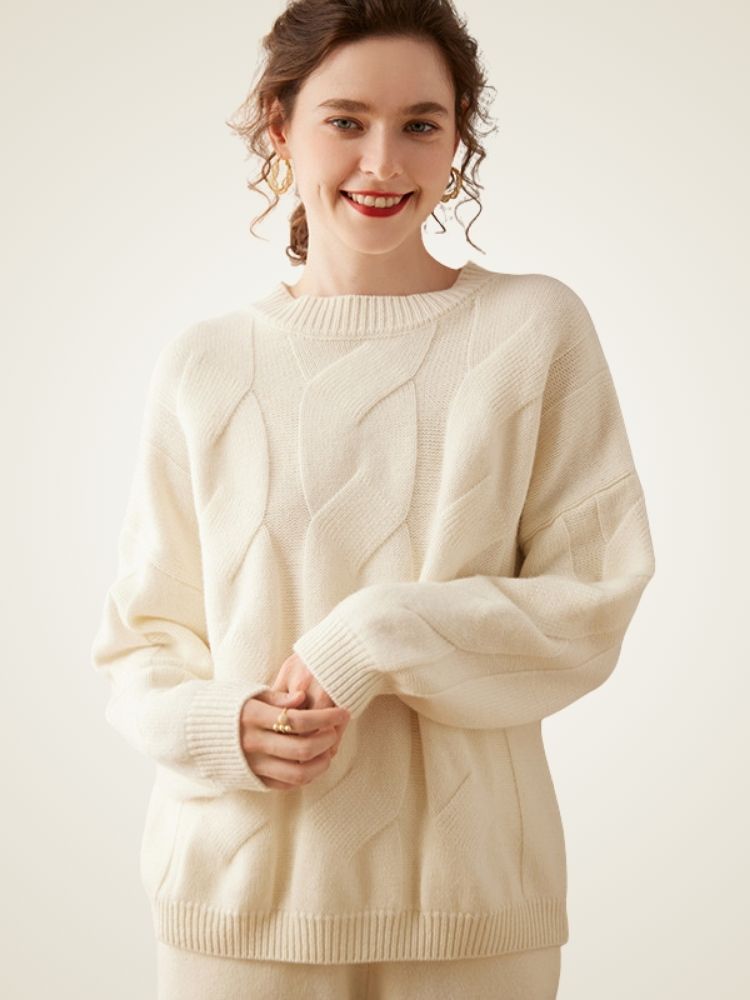 Eralith -  Cable  Knit Cashmere Sweater