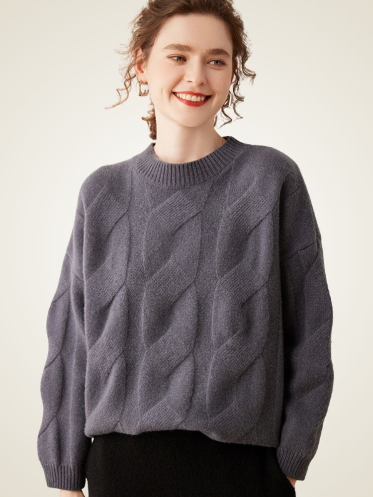 Eralith -  Cable  Knit Cashmere Sweater