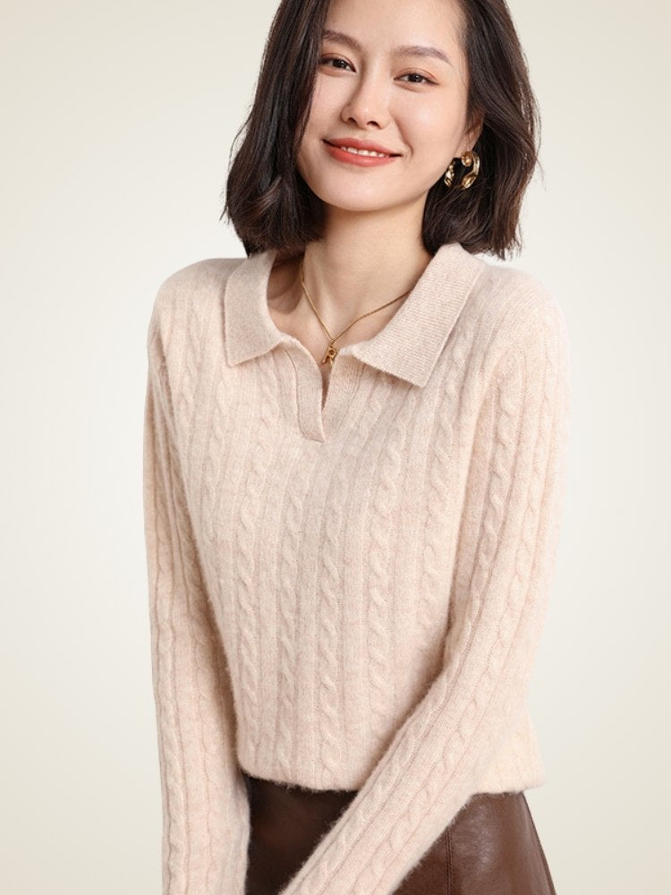 Enlora - Polo Cashmere Sweater