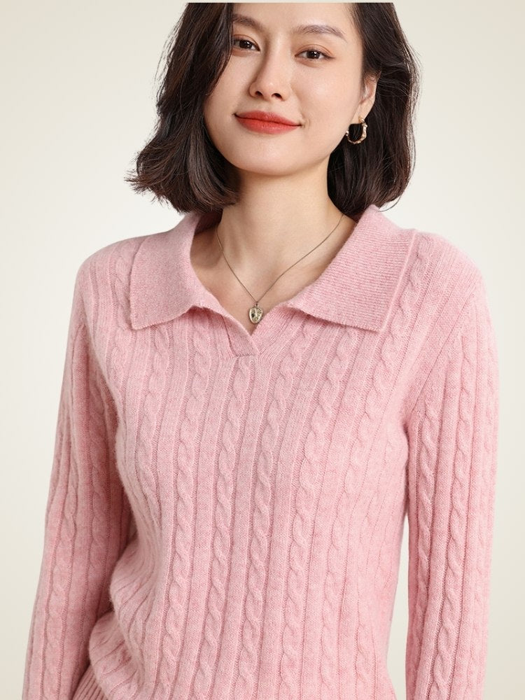 Enlora - Polo Cashmere Sweater