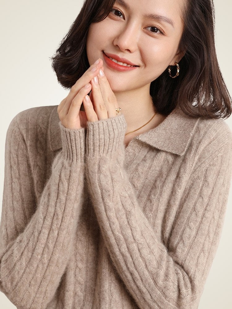 Enlora - Polo Cashmere Sweater