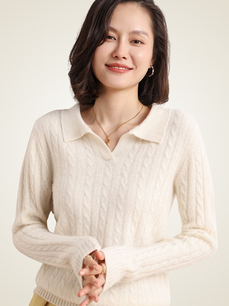 Enlora - Polo Cashmere Sweater