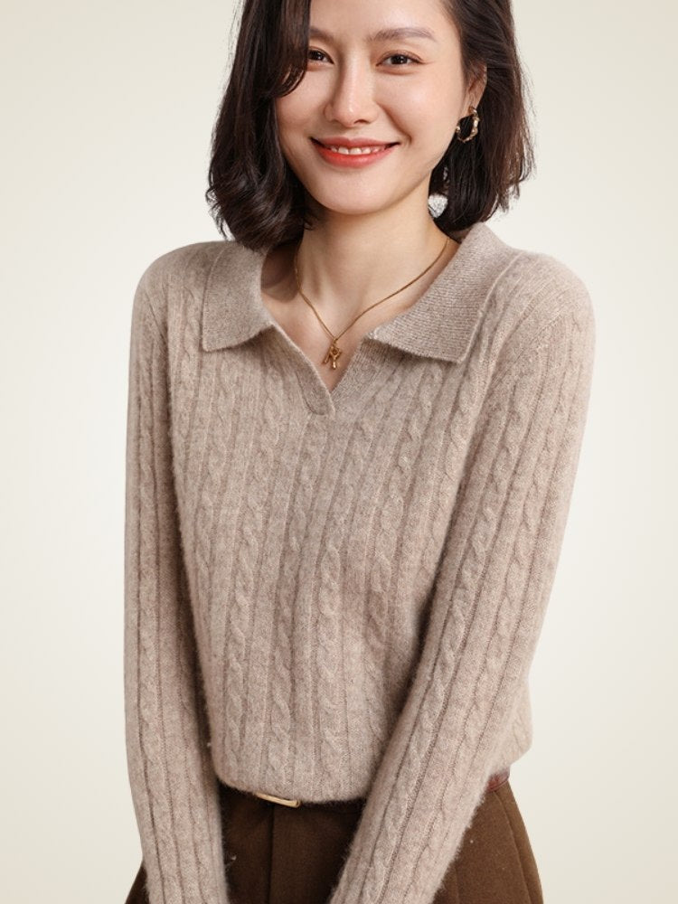 Enlora - Polo Cashmere Sweater