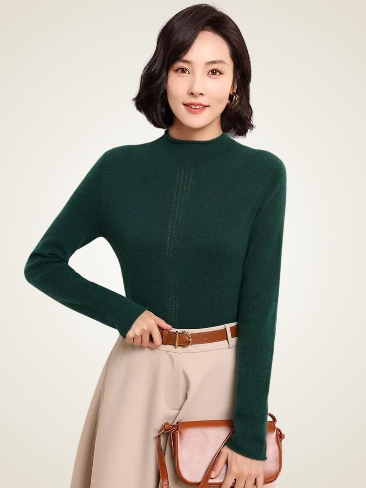 Alice - Mock Neck Cashmere Sweater
