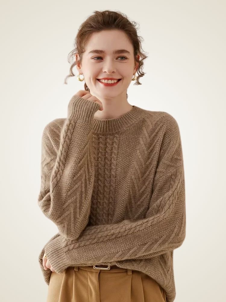 Bella - Mock Neck Cashmere Sweater