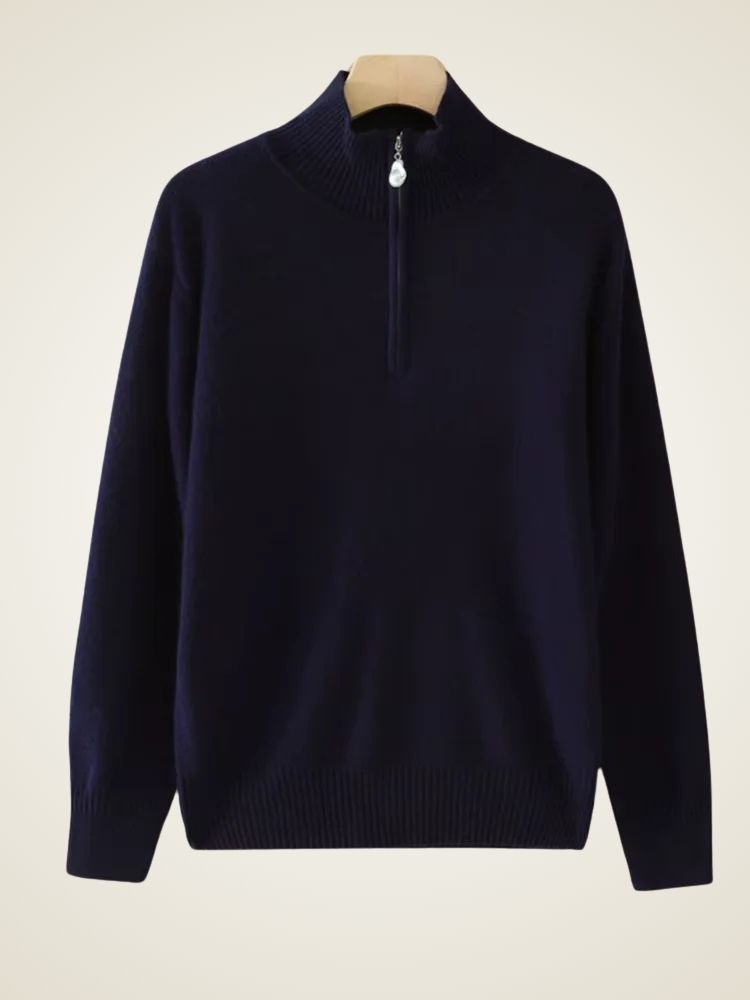 Emma - Half Zip Cashmere Sweater