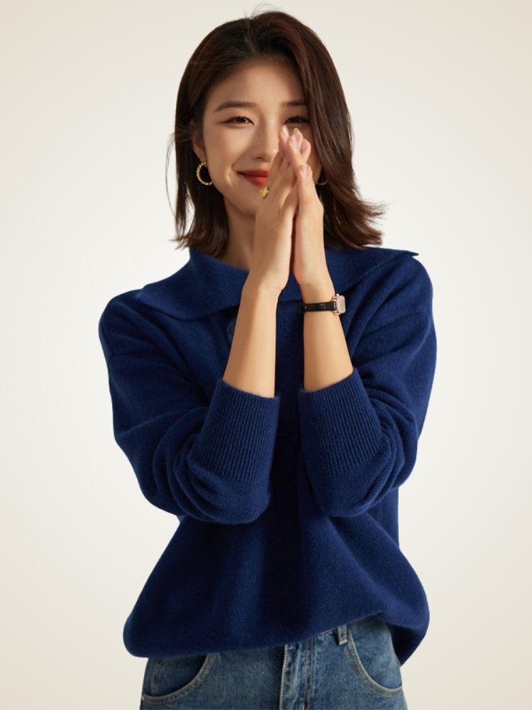 Rosendra - Buttoned Cashmere Sweater