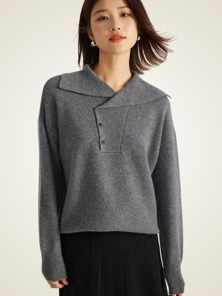 Rosendra - Buttoned Cashmere Sweater