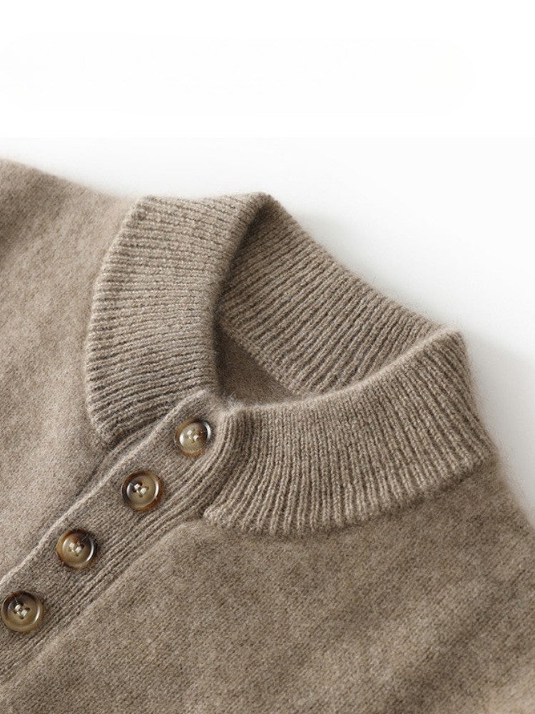 Cassian - Button-up Cashmere Sweater