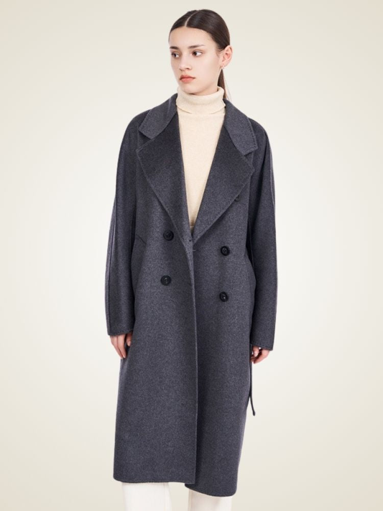 Ayana - Double-Breasted Cashmere Coat
