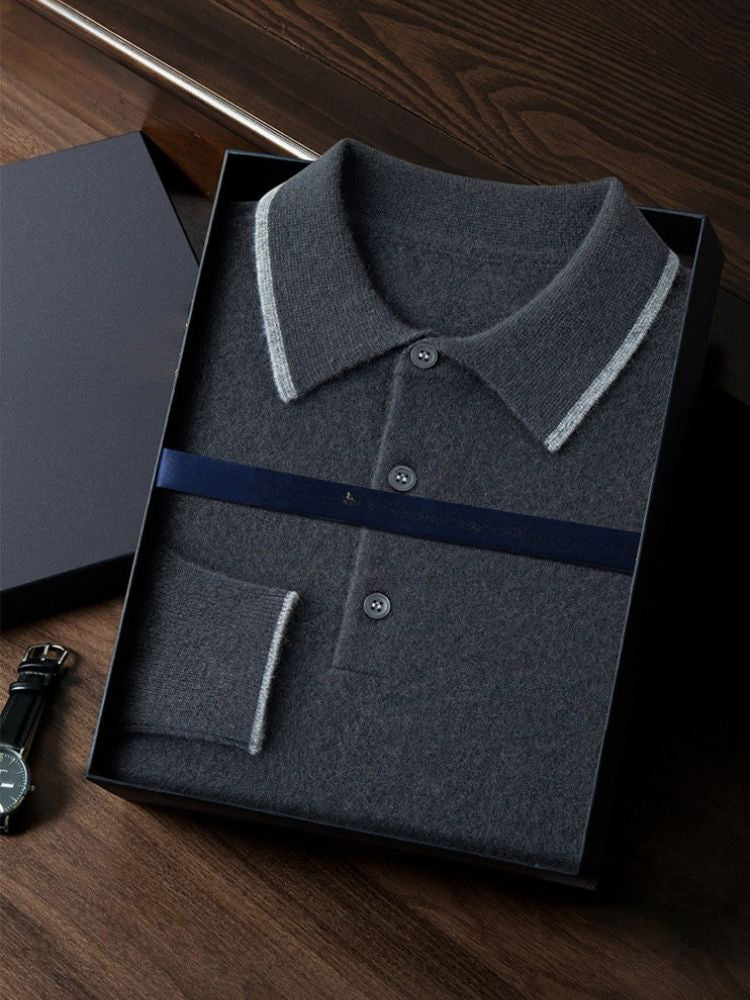 Clifford - Cashmere Polo Sweater