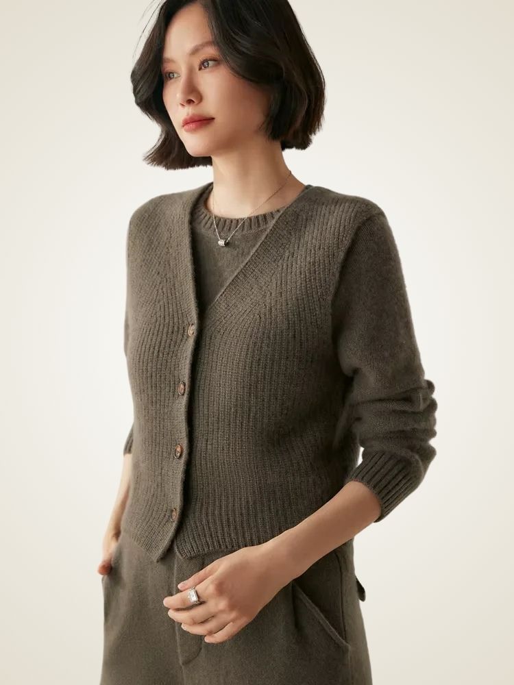 Malia - Ribbed Cashmere Vest