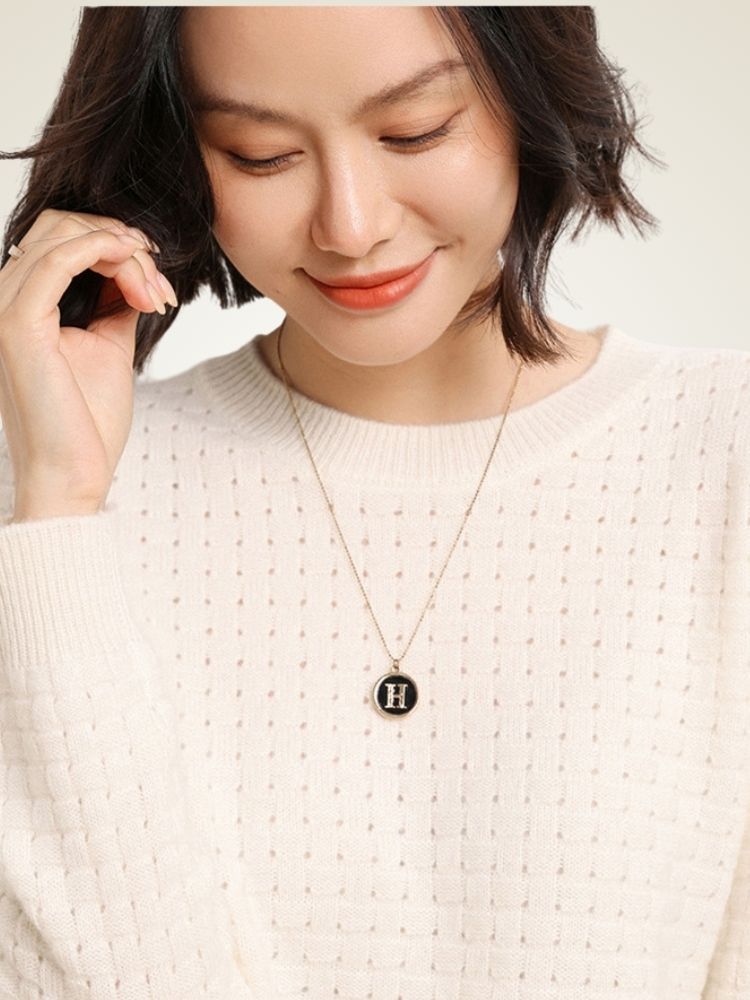 Dianis - Waffle-Textured Cashmere Sweater