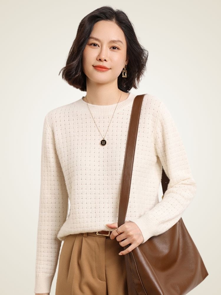 Dianis - Waffle-Textured Cashmere Sweater