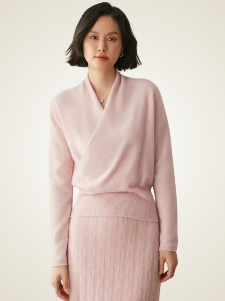 Clara - Wrap Cashmere Sweater
