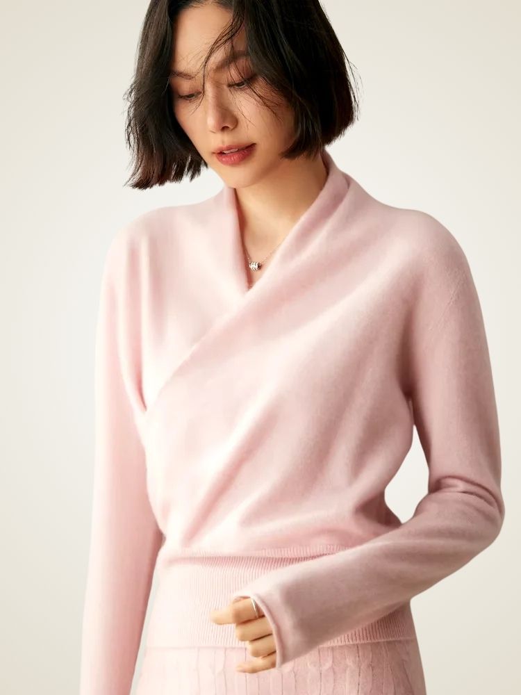 Clara - Wrap Cashmere Sweater