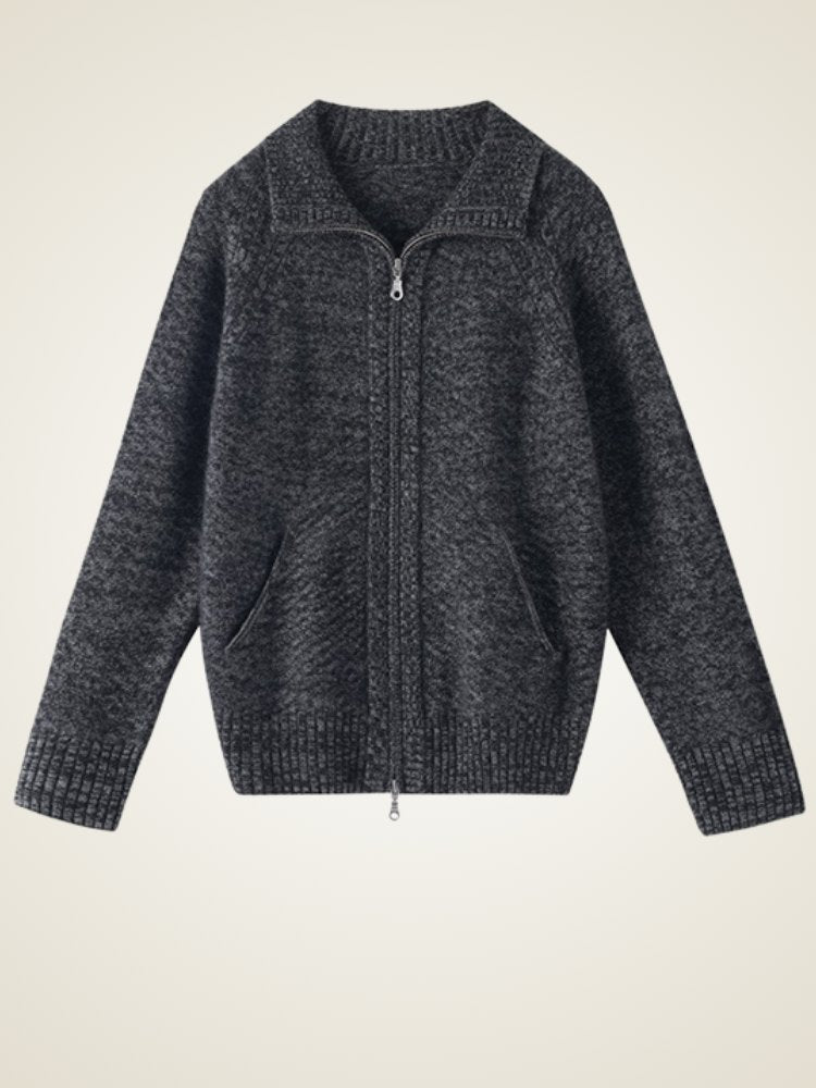 Isalith - Zip-up Cashmere Cardigan