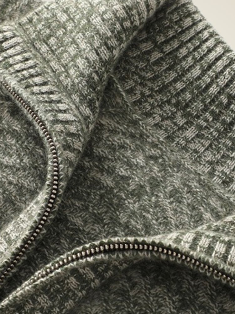 Isalith - Zip-up Cashmere Cardigan