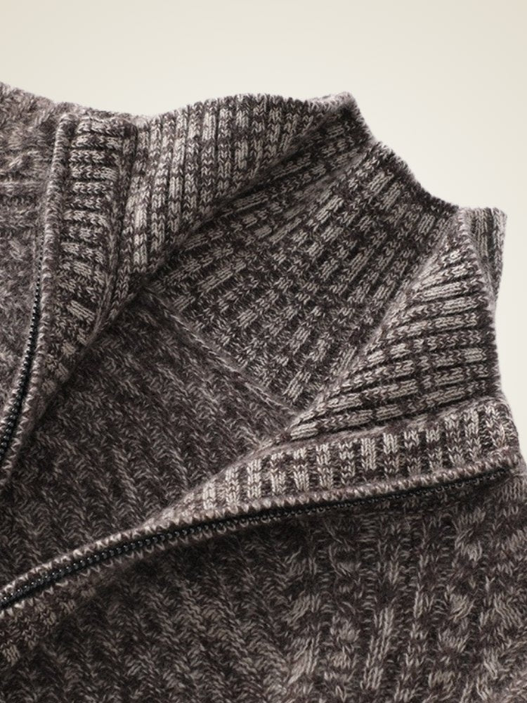 Isalith - Zip-up Cashmere Cardigan