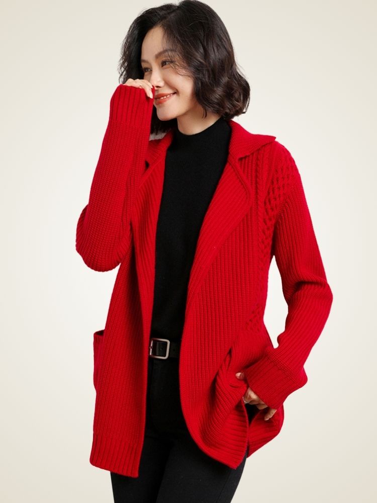 Elda - Belted Cashmere Cardigan