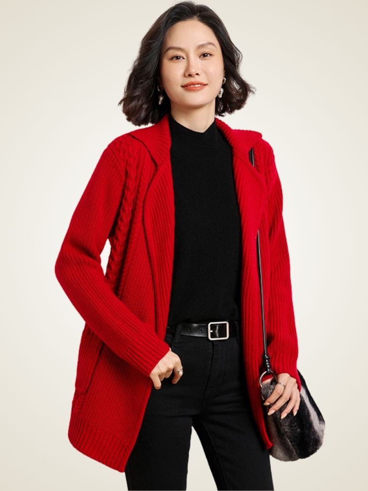 Elda - Belted Cashmere Cardigan